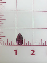 Rhinestones -10x18mm Czech "Bright-Cut" Amethyst Pear-Shape Sew-On
